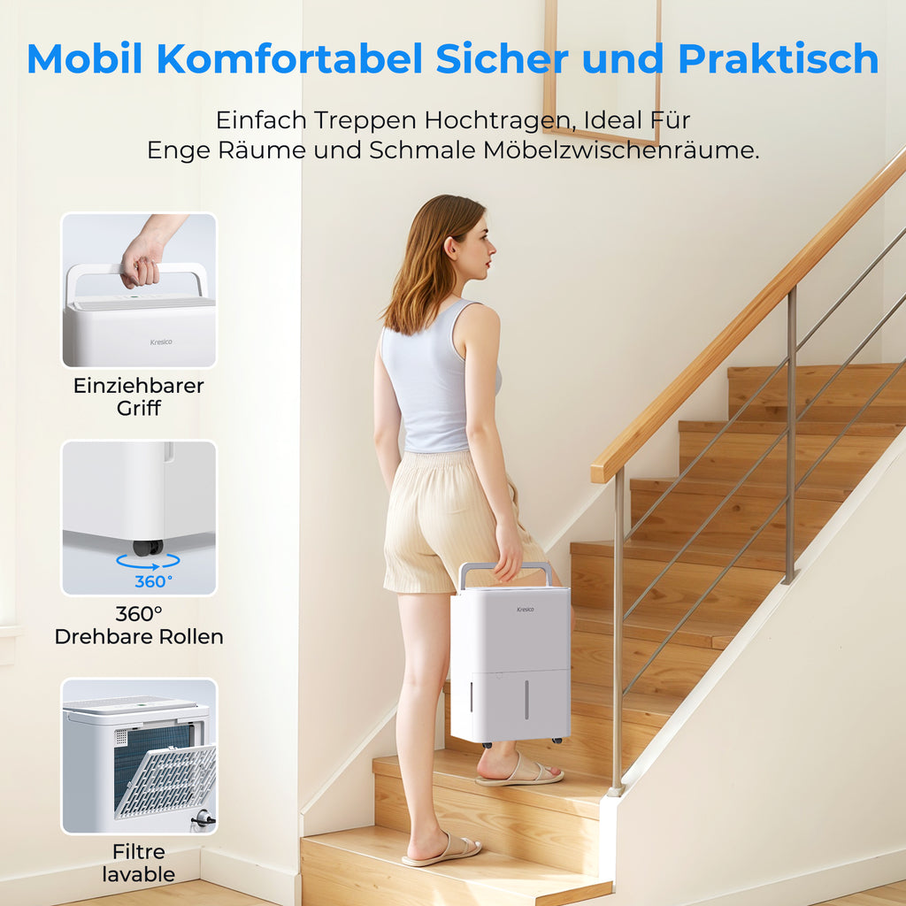 Kresico Elektrischer Luftentfeuchter 12 L