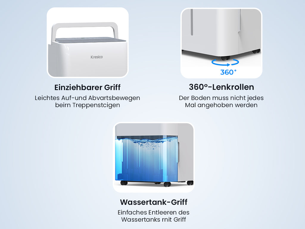 Kresico Elektrischer Luftentfeuchter 12 L